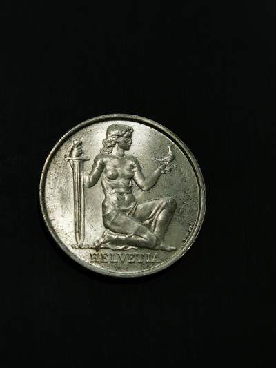 臻藏泉阁国内外钱币 - 瑞士5法郎银币