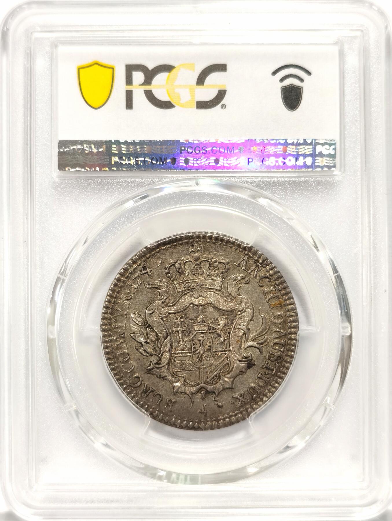 博洋堂“夏光旖旎”7月精品专场暨第085期（全场包邮） PCGS MS63 奥地利1745年玛丽亚1/4泰勒 稀少品种 冠军分