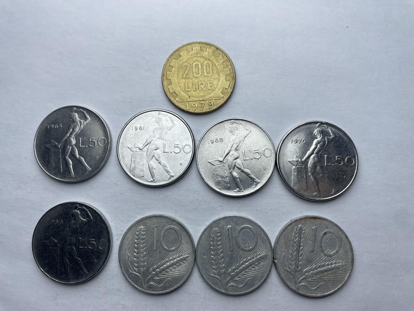每日一拍，2024年集古藏今外币拍卖第十一期-第9场—（总第109拍），新一期拍卖开始了 意大利9枚