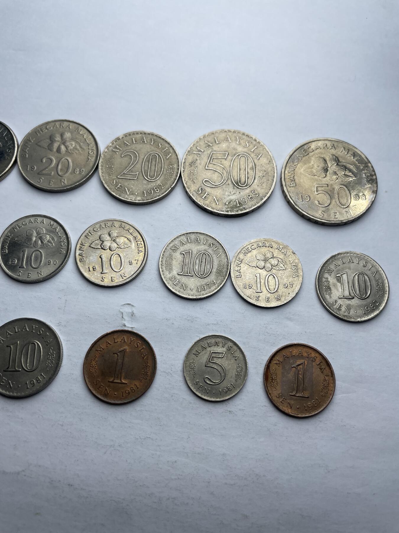 每日一拍，2024年集古藏今外币拍卖第十一期-第9场—（总第109拍），新一期拍卖开始了 马来西亚15枚