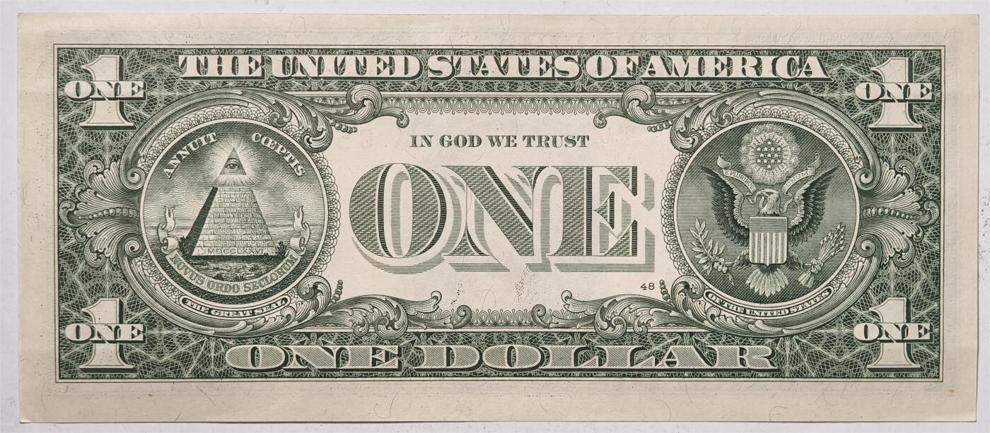 紫瑗钱币——第393期拍卖——纸币场 美国 2017年 C版 A序列 乔治·华盛顿 1美元 UNC-