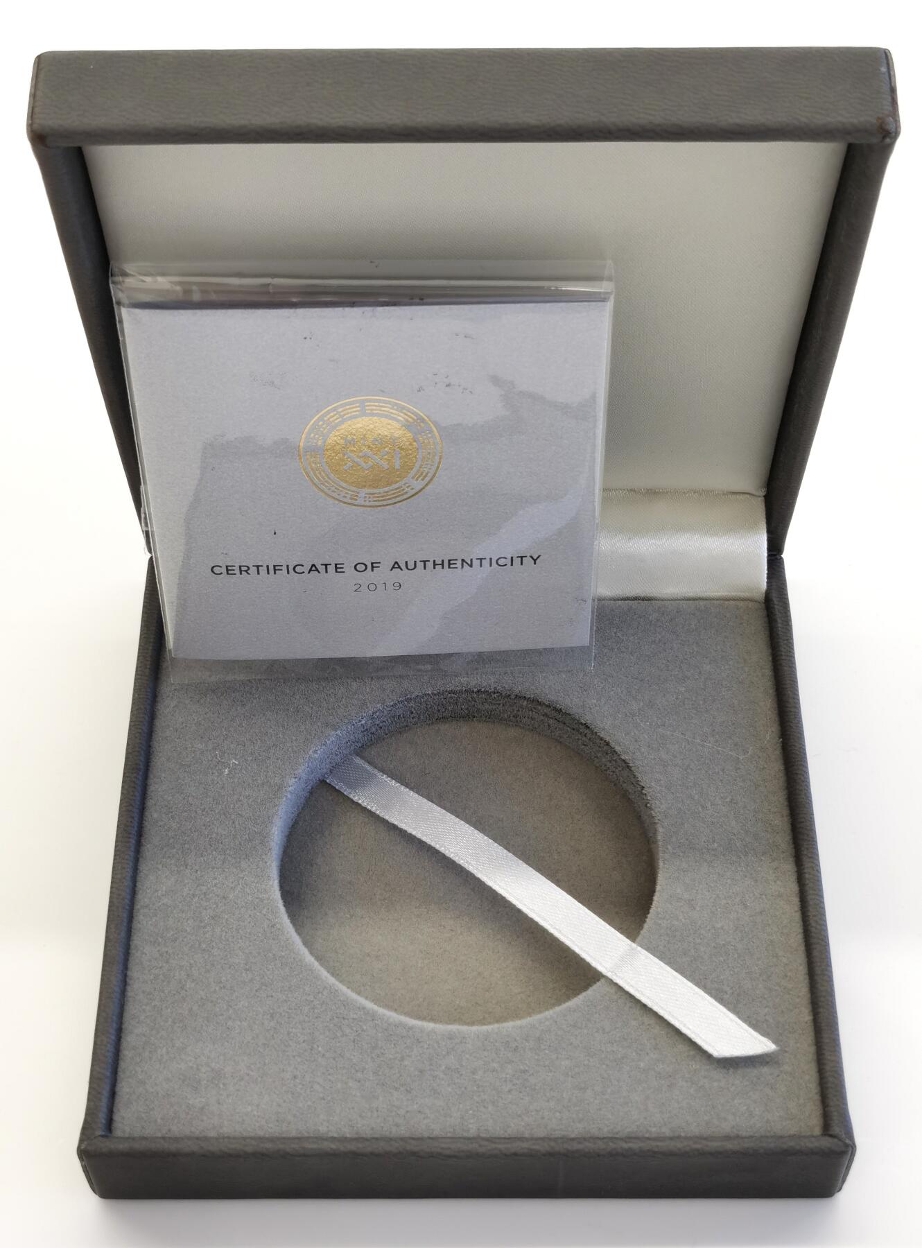 博洋堂“夏光旖旎”7月精品专场暨第085期（全场包邮） NGC MS70 2019年纽埃2盎司曼陀罗系列首枚动物大象镶嵌施华洛世奇水晶高浮雕版仿古银币，盒证齐全