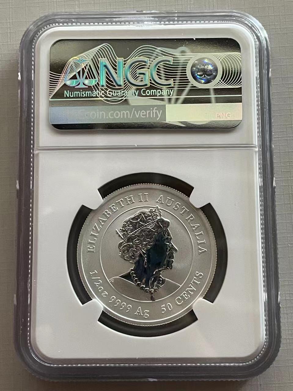 大中华拍卖第750期 2020澳大利亚鼠年银币 1/2盎司