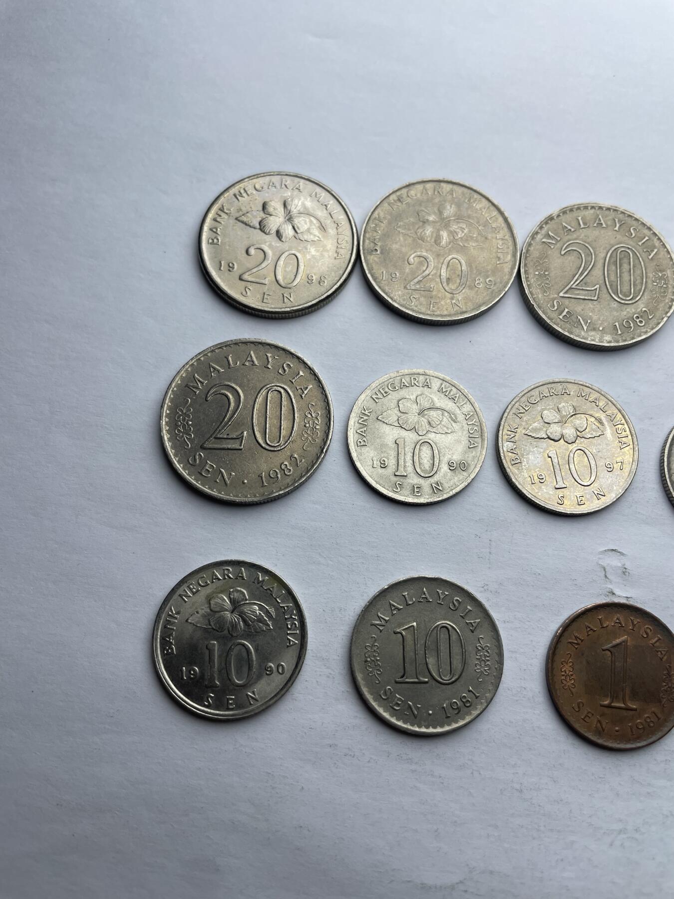 每日一拍，2024年集古藏今外币拍卖第十一期-第9场—（总第109拍），新一期拍卖开始了 马来西亚15枚