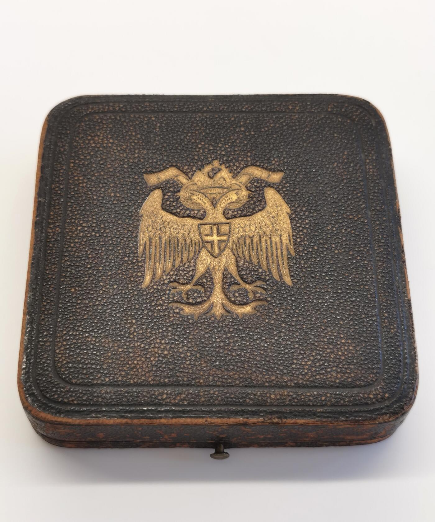 博洋堂“夏光旖旎”7月精品专场暨第085期（全场包邮） 1883年维也纳市政厅落成纪念章，镍银材质，直径72mm，好品原盒，非常难得