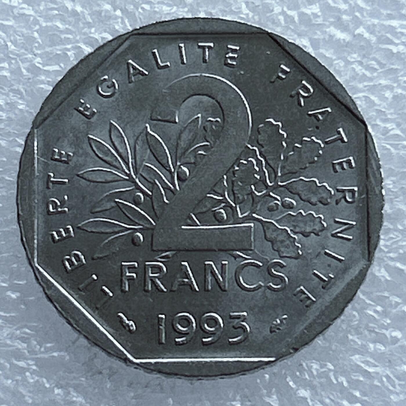 第一海外回流一元起拍收藏 散币专场 第104期 法国1993年2法郎 让·穆兰逝世50周年
