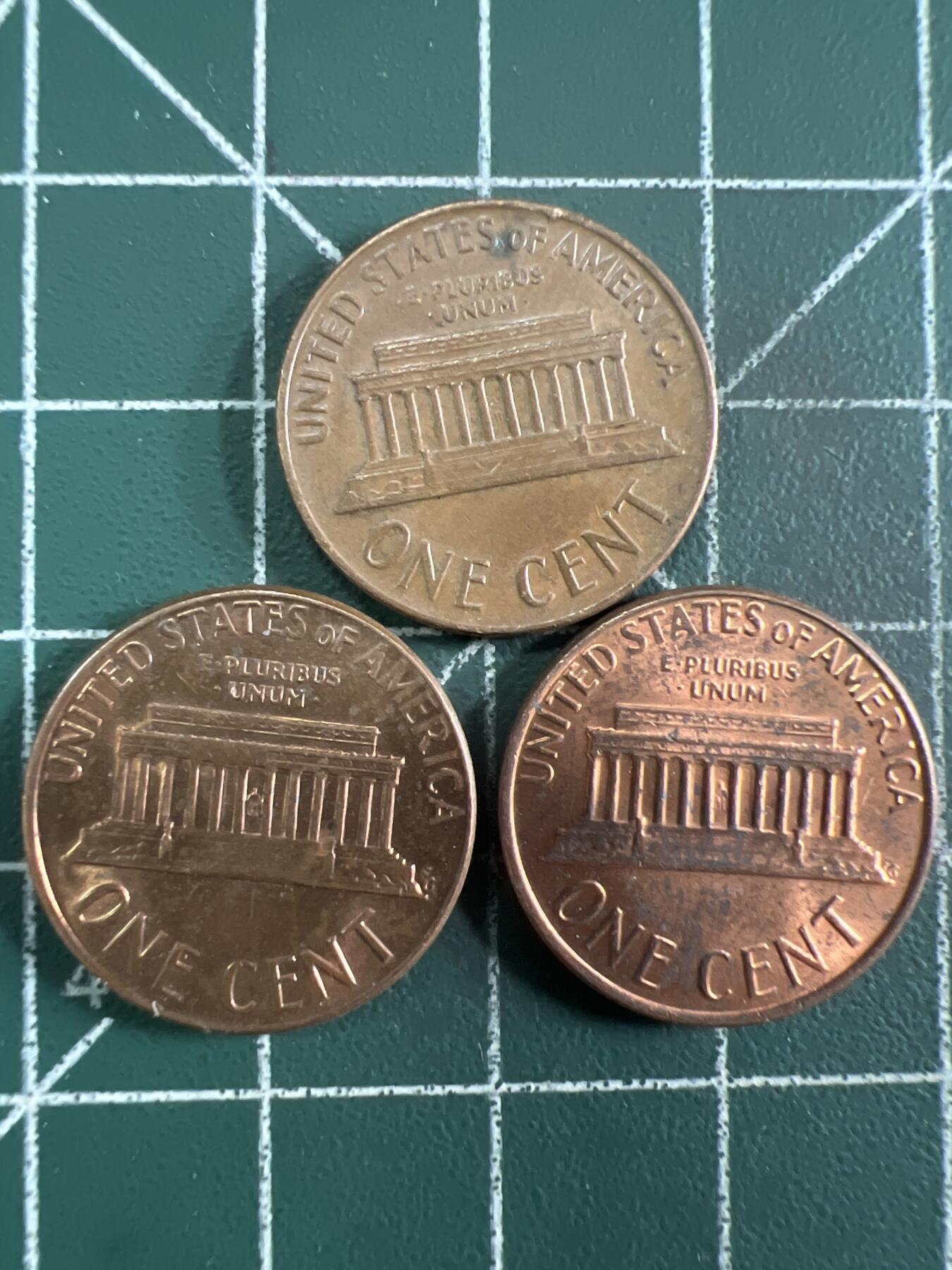 第664期 硬币专场 （无押金，捡漏，全场50包邮，偏远地区除外，接收代拍业务，本店十天发一次货） 美国一美分  3枚