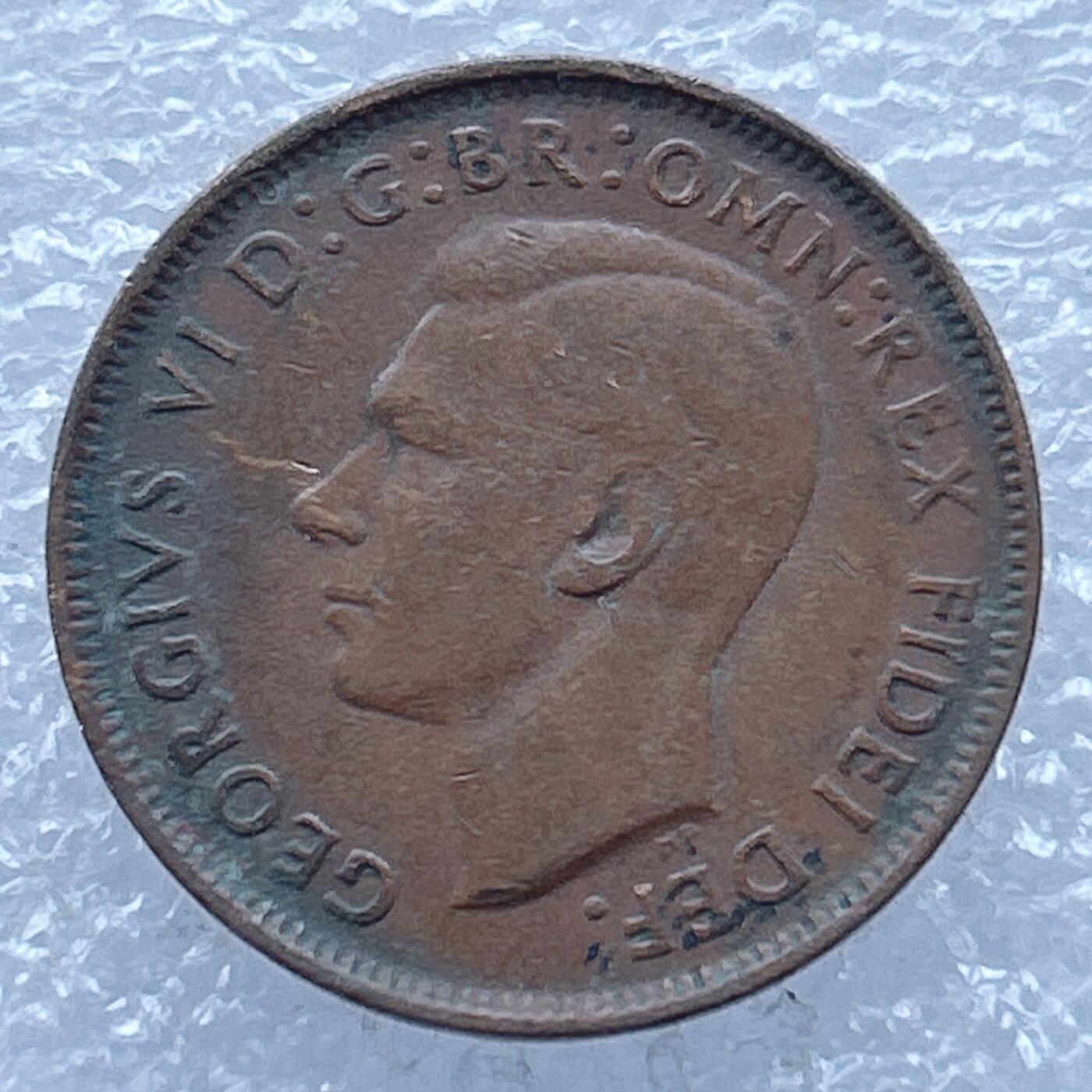 第一海外回流一元起拍收藏 散币专场 第104期 澳大利亚1951年半便士铜币 乔治六世