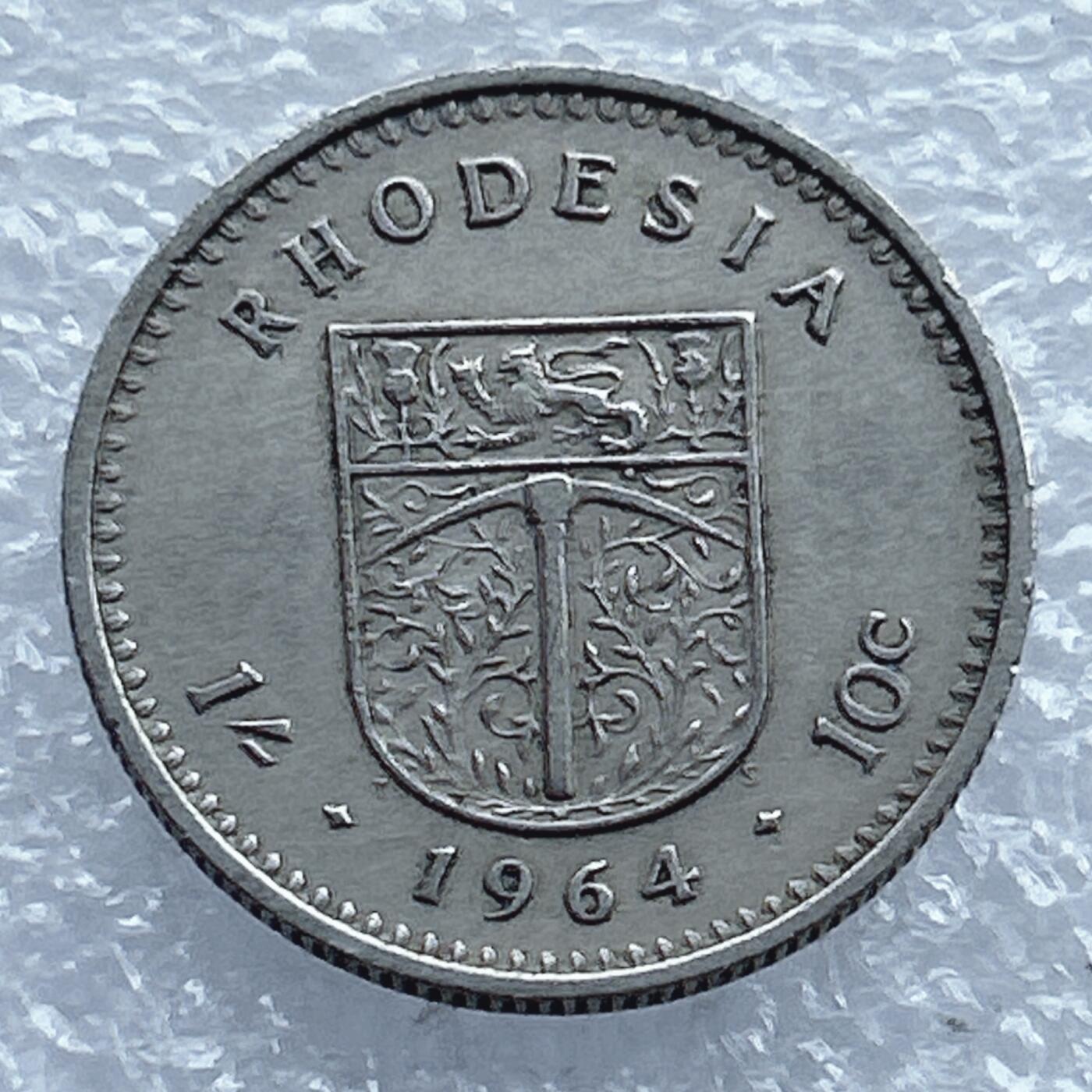 第一海外回流一元起拍收藏 散币专场 第104期 英属罗德西亚1964年10分镍币