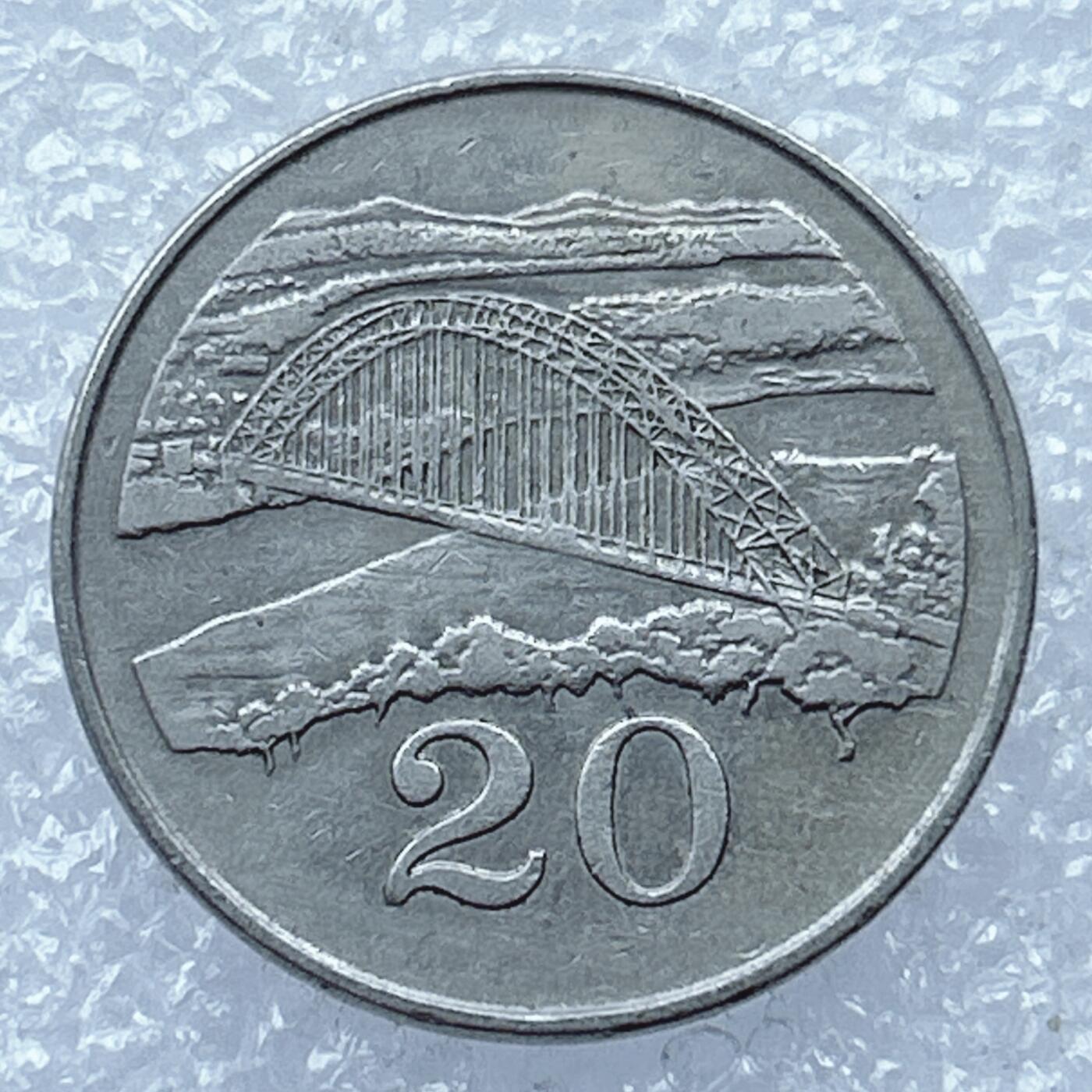 第一海外回流一元起拍收藏 散币专场 第104期 津巴布韦1980年20分铜镍币