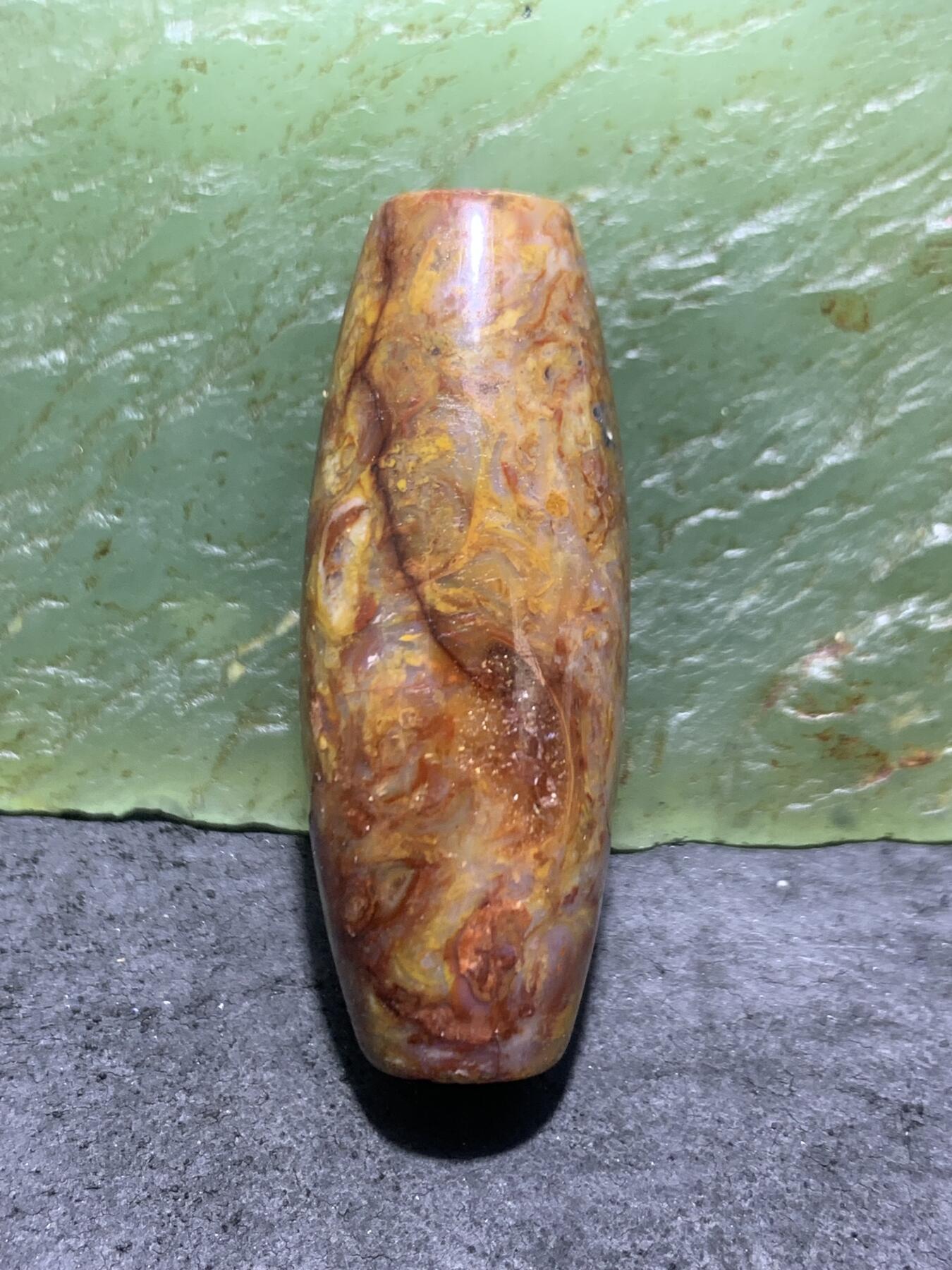 精美血法螺石螺大天珠一颗