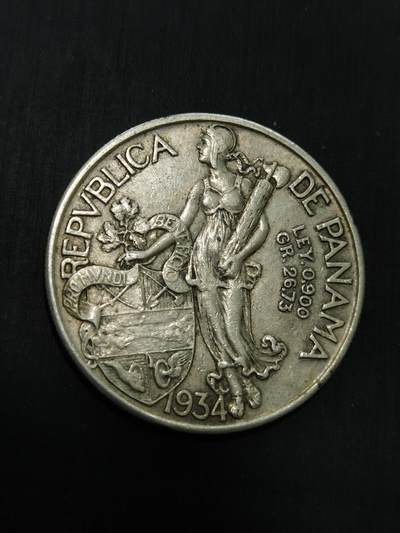 臻藏泉阁国内外钱币 - 巴拿马1巴波亚银币