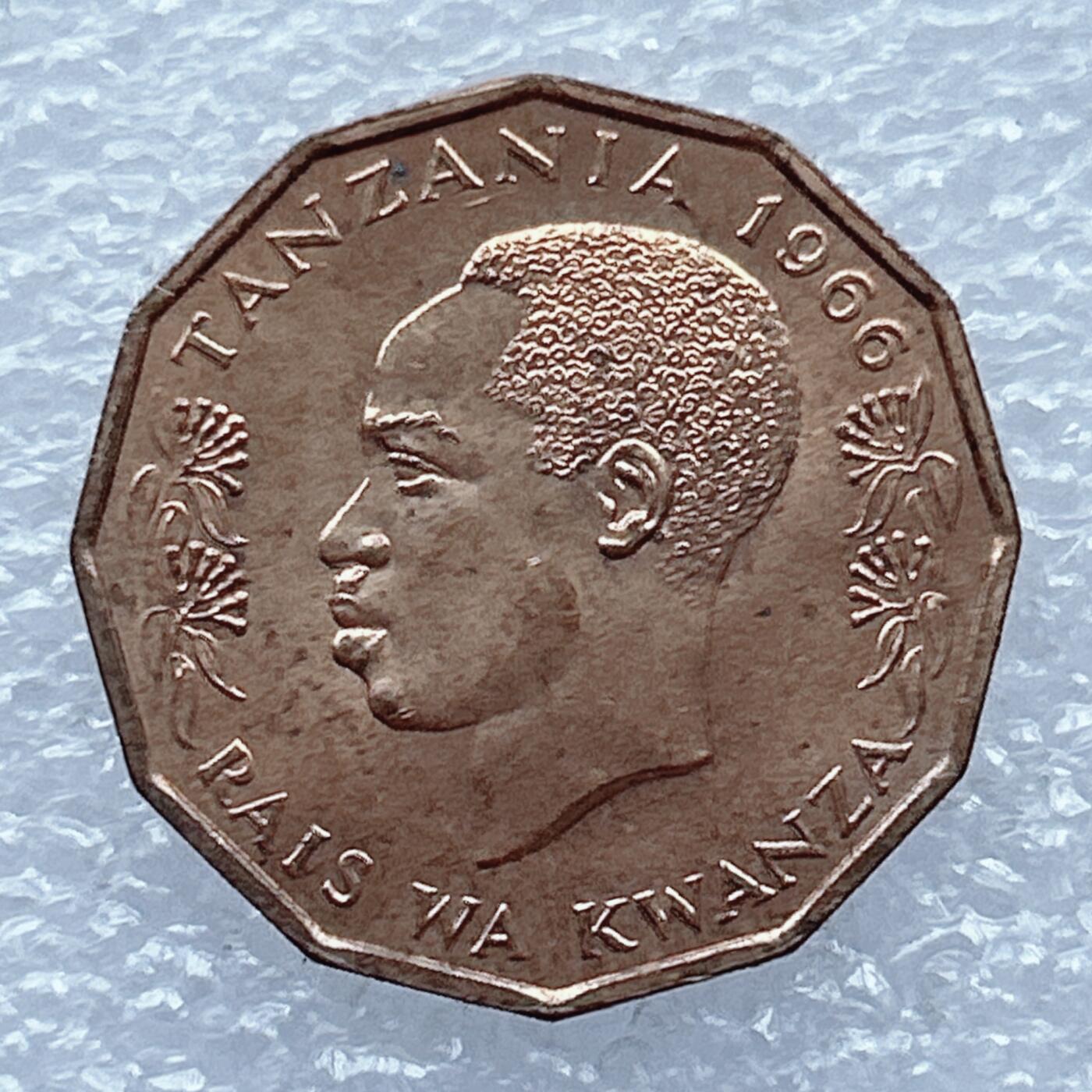 第一海外回流一元起拍收藏 散币专场 第104期 坦桑尼亚1966年5分剑鱼青铜币