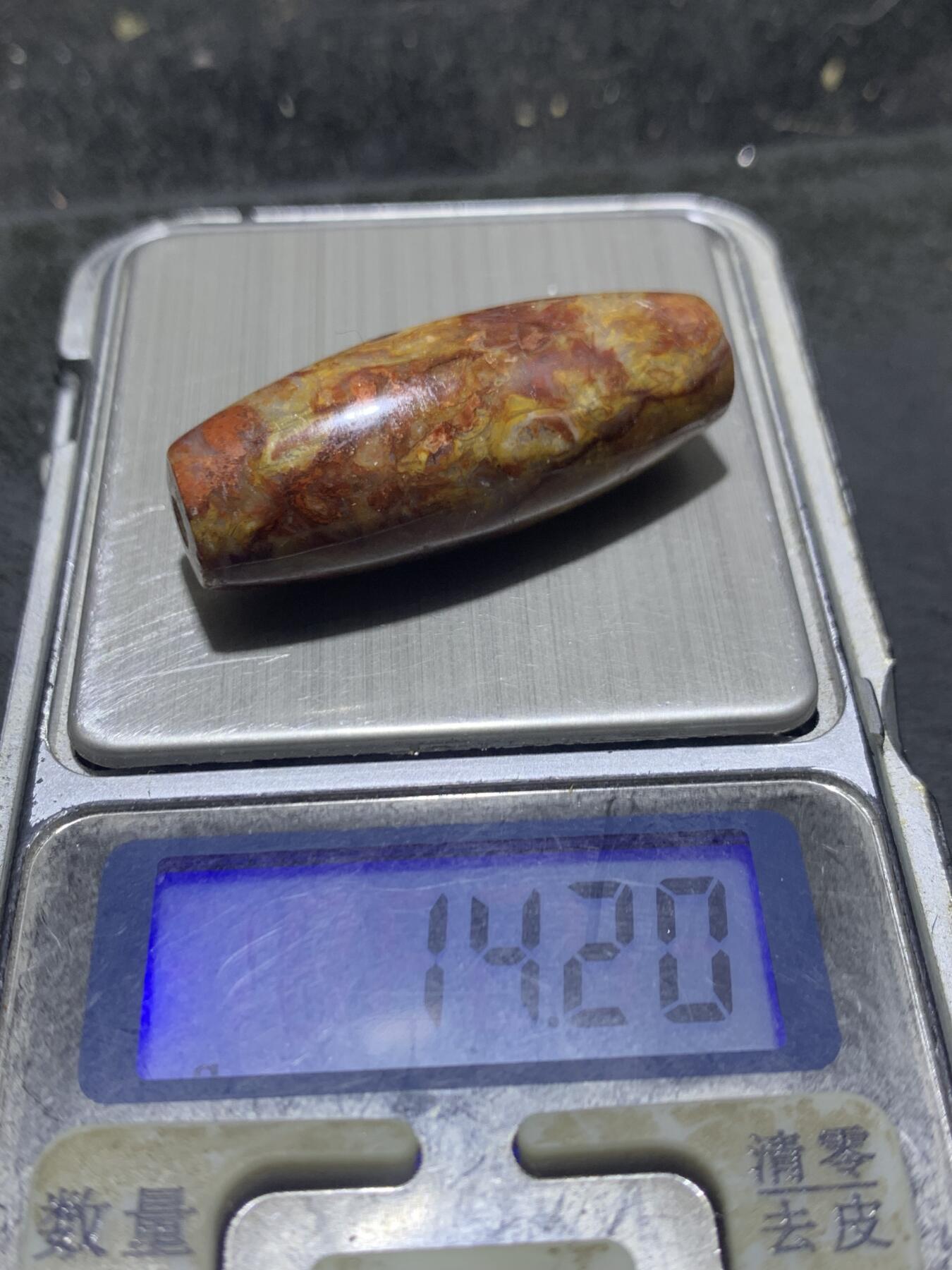 精美血法螺石螺大天珠一颗