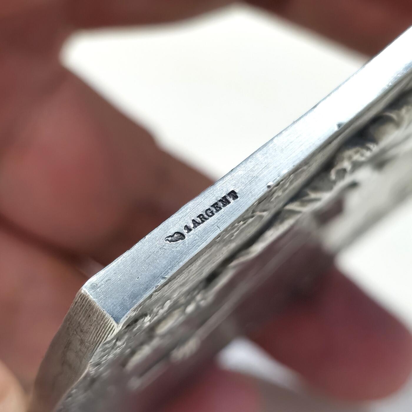 博洋堂“夏光旖旎”7月精品专场暨第085期（全场包邮） 1904年法国银婚银章（原盒），Baudichon作品，72*66mm，152g，未刻字，边铭丰饶角+1ARGENT