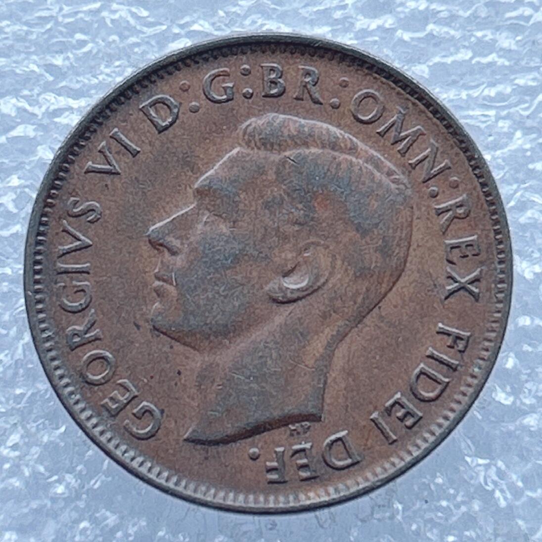 第一海外回流一元起拍收藏 散币专场 第104期 澳大利亚1949年半便士铜币 乔治六世