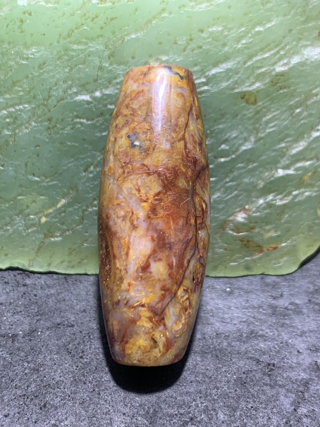精美血法螺石螺大天珠一颗