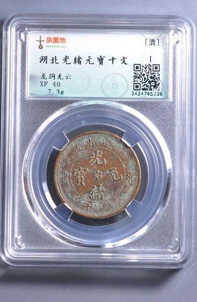 邮票  钱币专场 - 湖北光绪元宝十文 龙胸无云