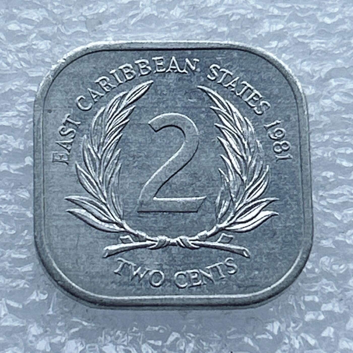 第一海外回流一元起拍收藏 散币专场 第104期 东加勒比1981年2分