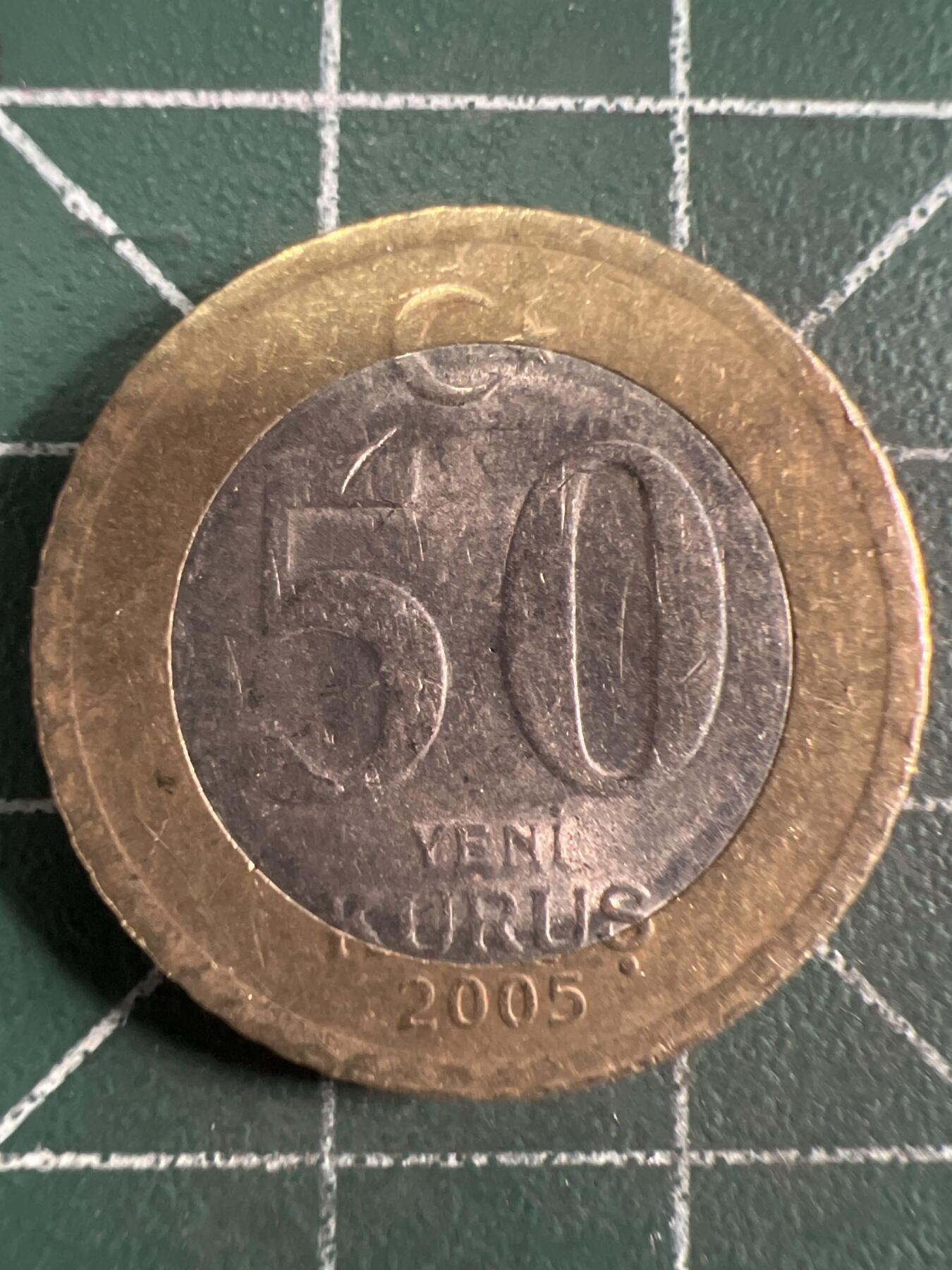 第664期 硬币专场 （无押金，捡漏，全场50包邮，偏远地区除外，接收代拍业务，本店十天发一次货） 土耳其50库鲁 双色