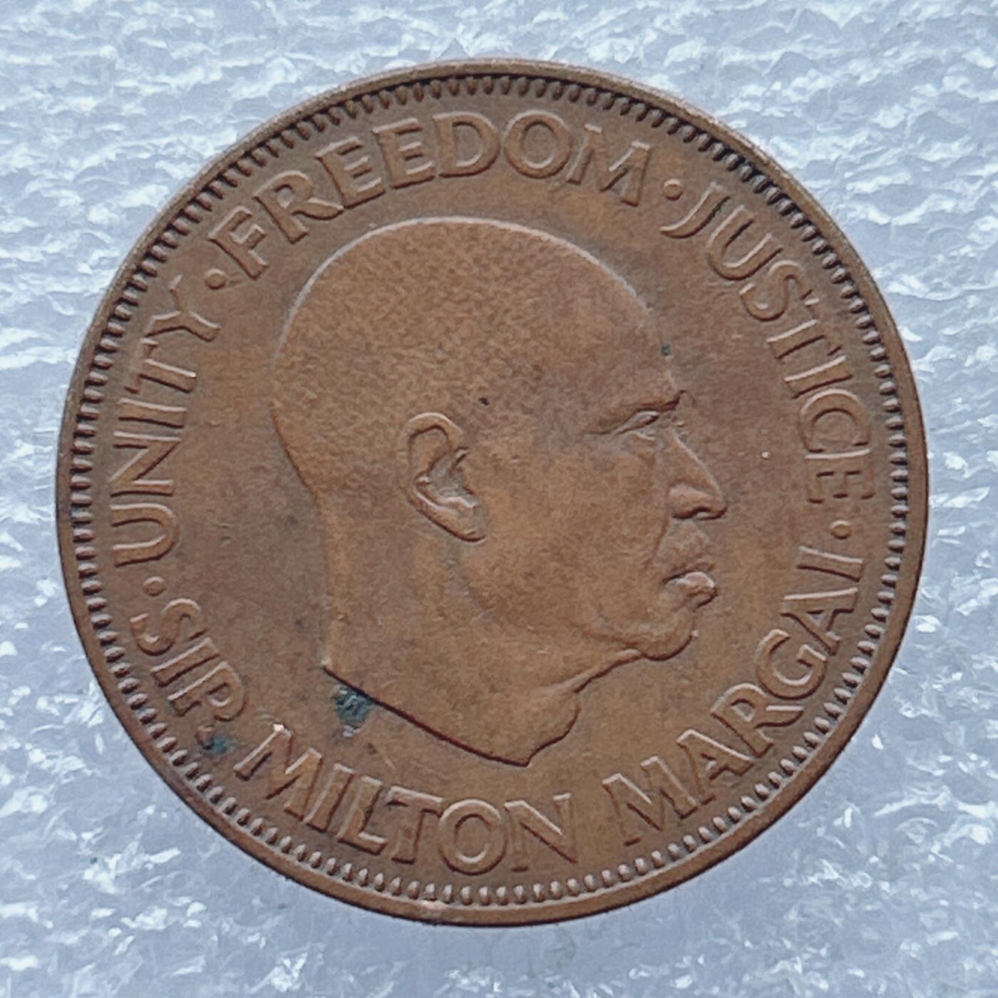 第一海外回流一元起拍收藏 散币专场 第104期 塞拉利昂1964年1分棕榈枝青铜币 好品