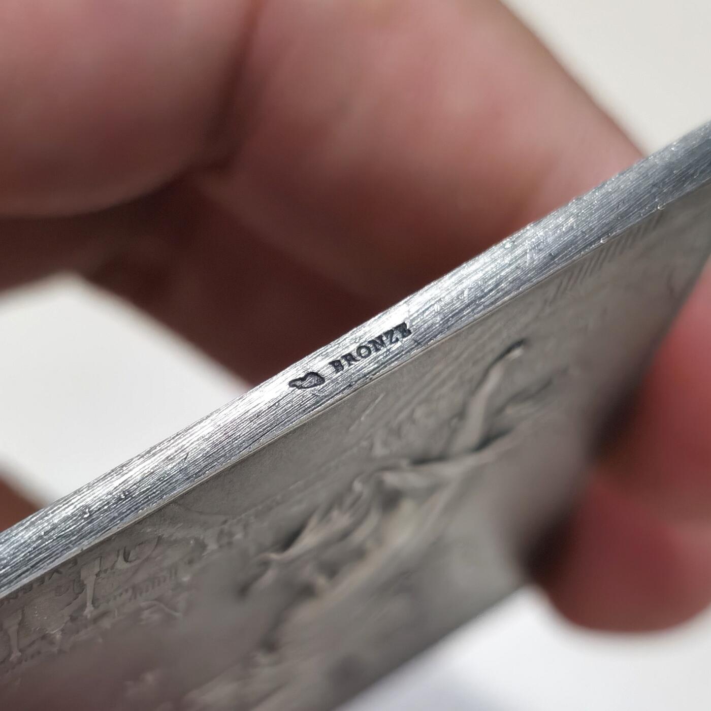 博洋堂“夏光旖旎”7月精品专场暨第085期（全场包邮） 1900年法国巴黎世博会镀银铜章（原盒），F.Vernon作品，60*42mm，53.4g，边铭丰饶角+BRONZE