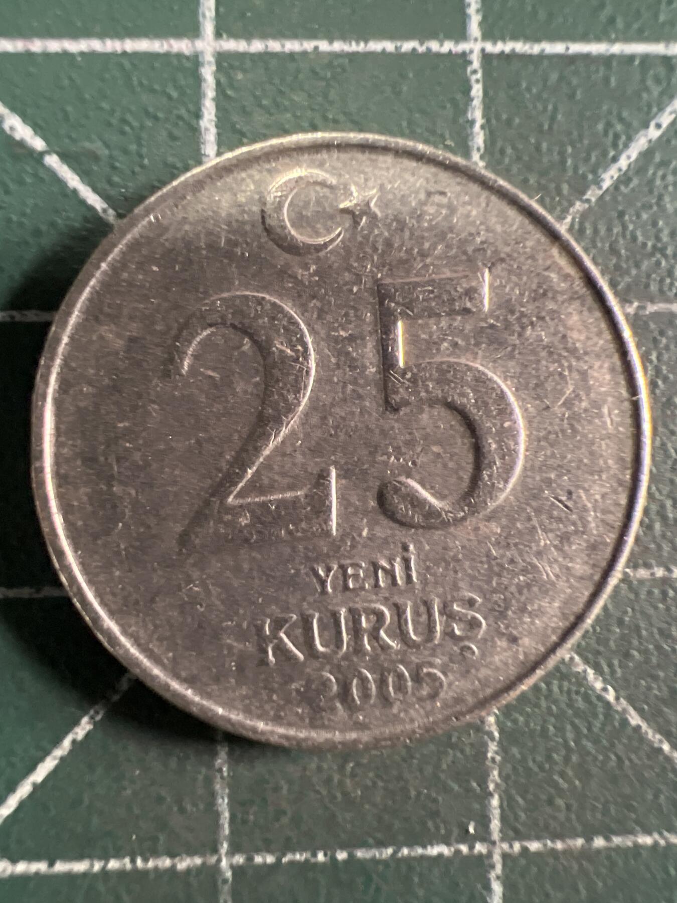第664期 硬币专场 （无押金，捡漏，全场50包邮，偏远地区除外，接收代拍业务，本店十天发一次货） 土耳其25库鲁