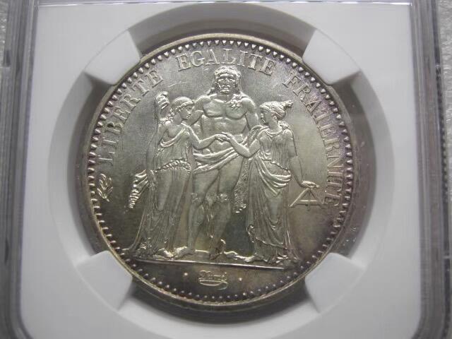 NGC-MS65法国1965年大力神10法郎克朗银币