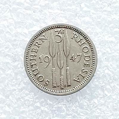 海外回流1元起拍小铺 各国钱币散币场 第14期 - 英属南罗德西亚1947年3便士