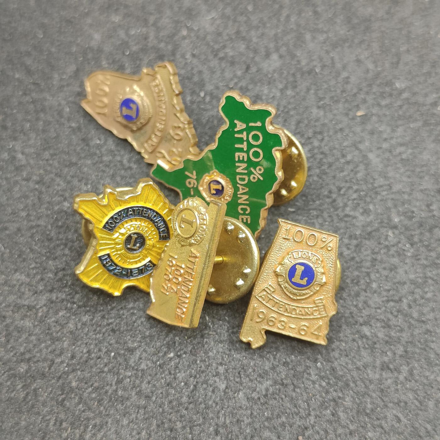 全场0元起拍 第178期 咸鱼国勋章拍卖专场 7月31日（周三）下午6：00开始 国际狮子会徽章五个