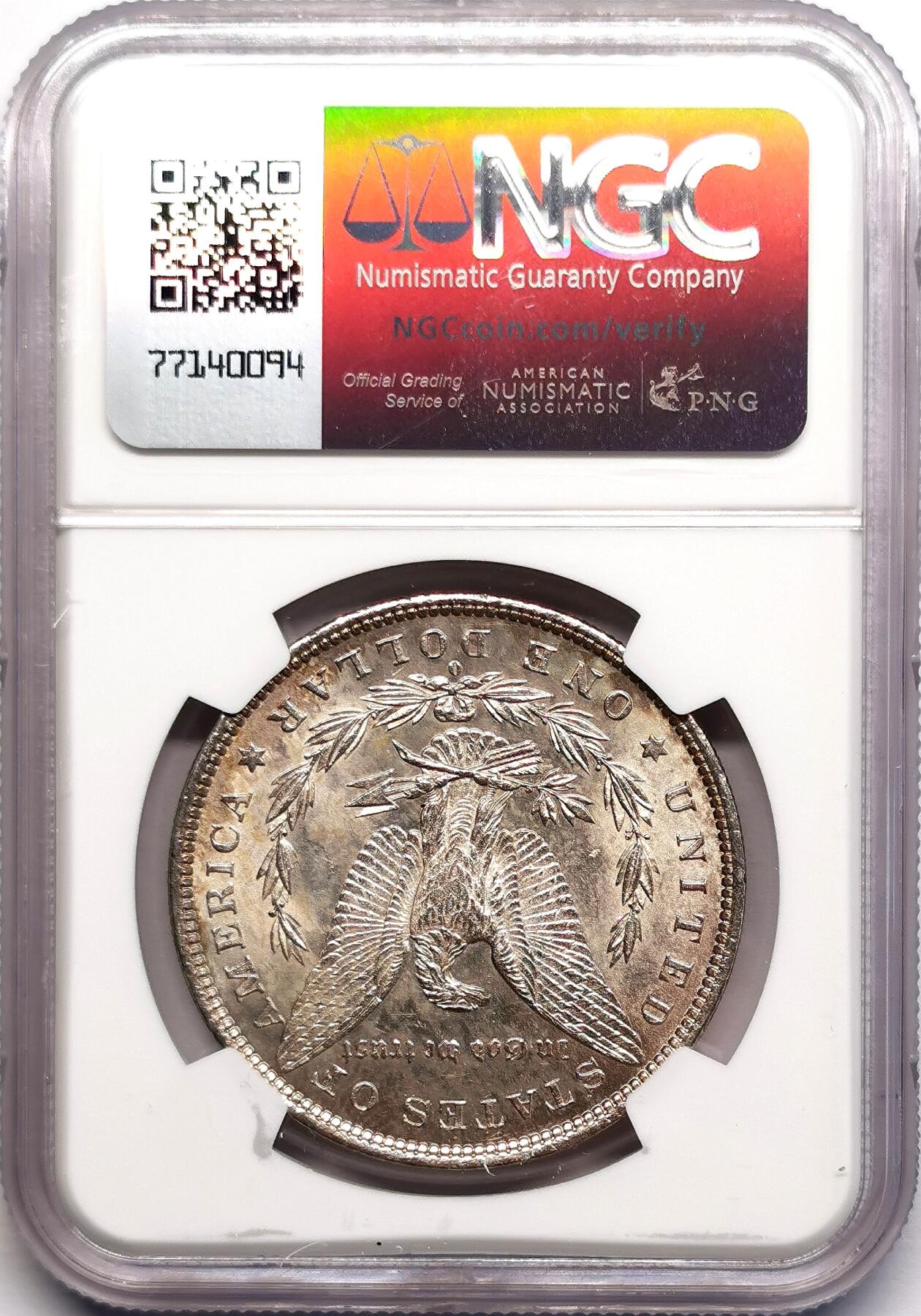 凡希社世界钱币微拍第二百七十八期 1882O美国摩根壹元NGC-MS64