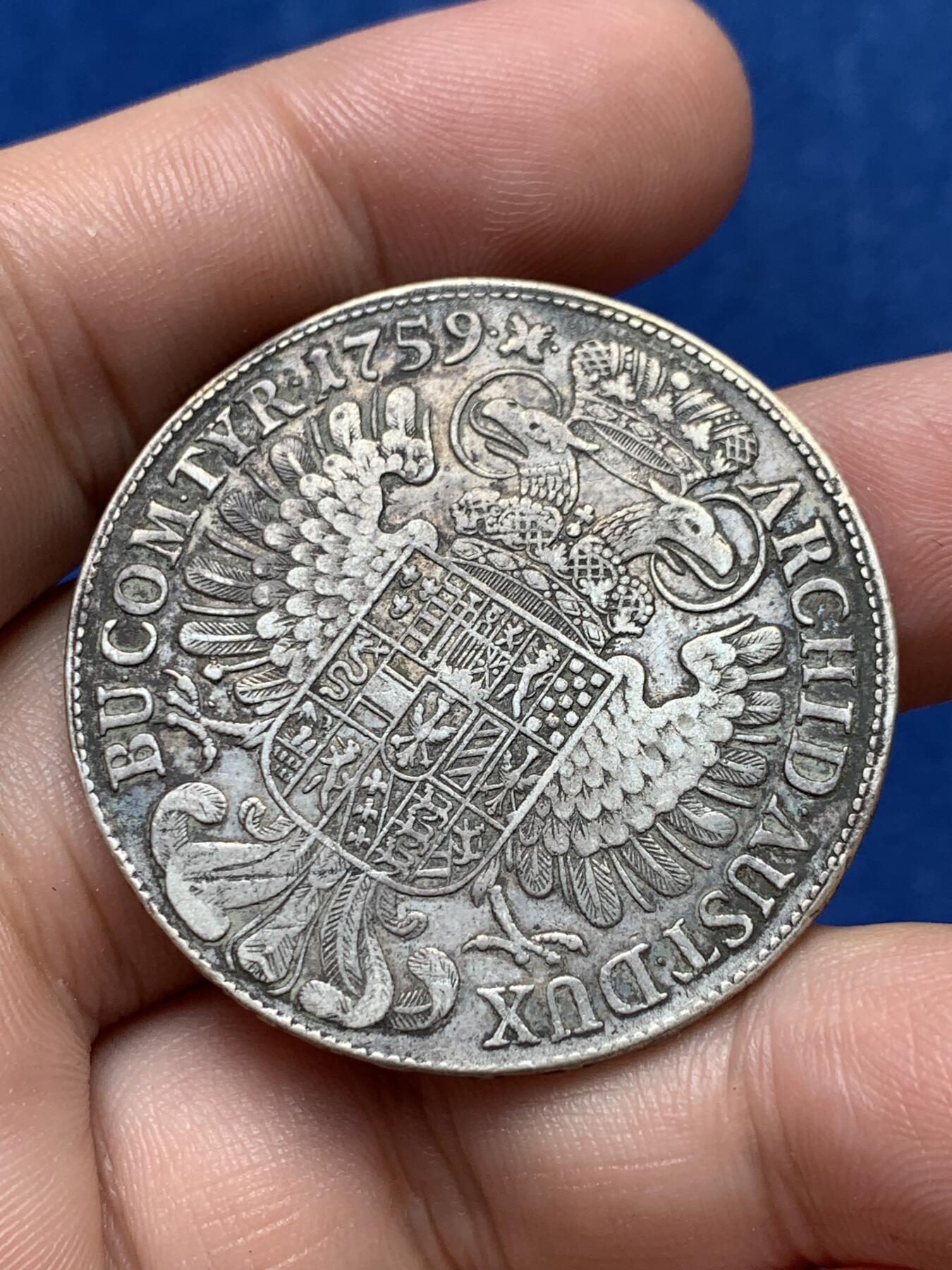 《竞宝斋》第292场- 周日，周一  2场连拍 （全场包邮） 奥地利1759年早期版原铸大奶妈 原味无洗 少见品种