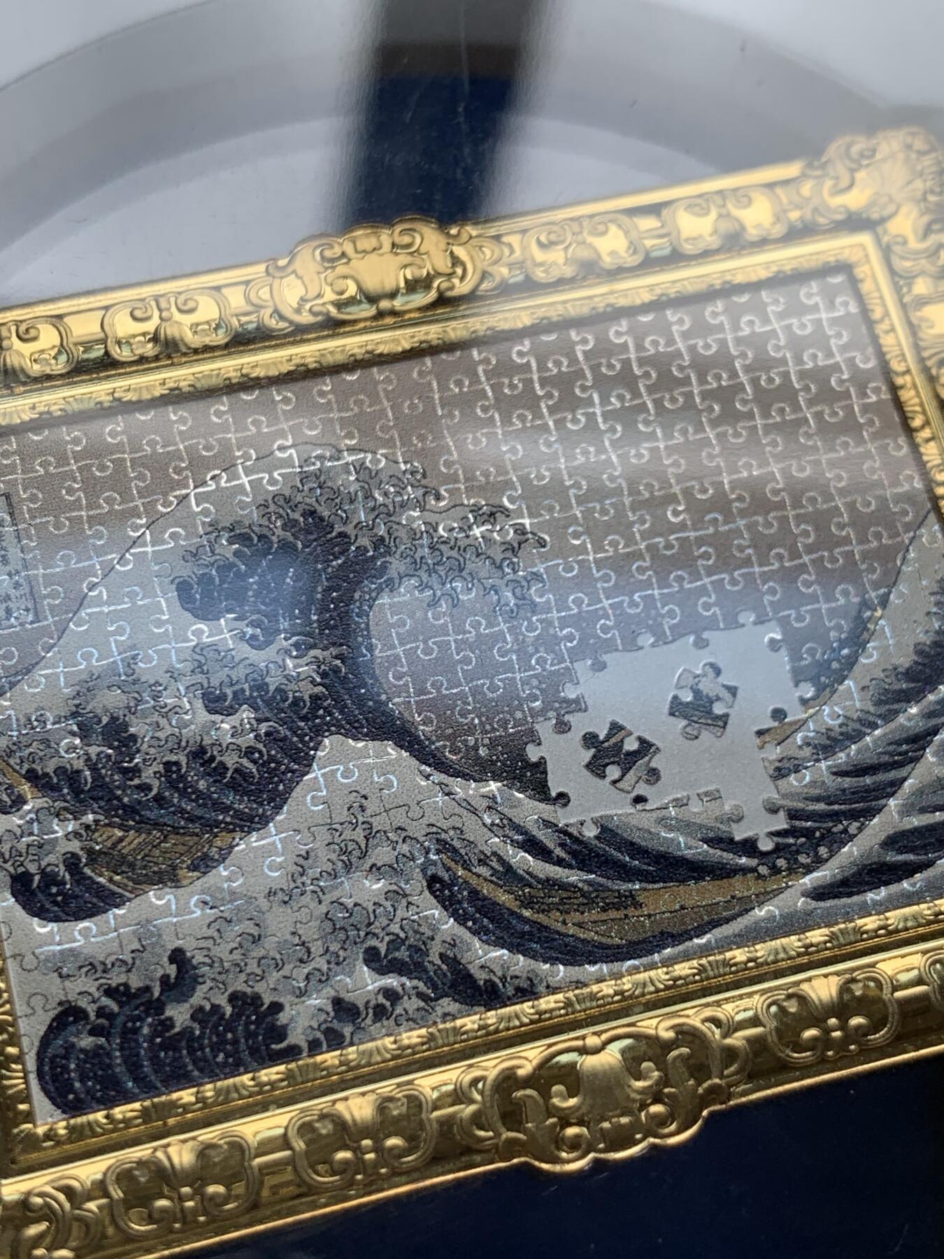 《竞宝斋》第292场- 周日，周一  2场连拍 （全场包邮） CSIS信泰评级 PF70UC 纽埃2021日本名画神奈川冲浪图精制银铜币 拼图彩色绝美品 盒证齐全