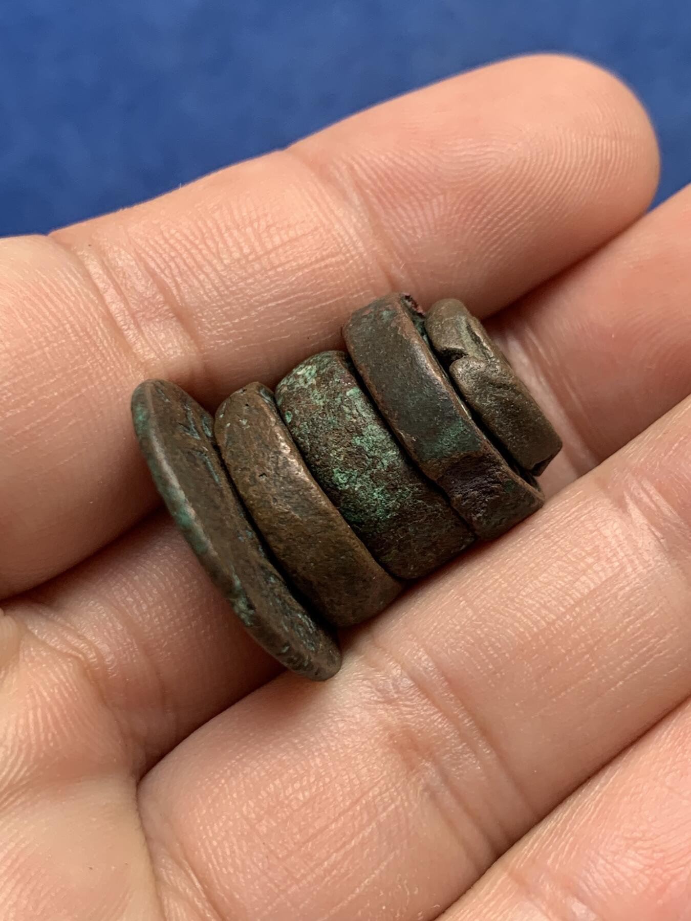 《竞宝斋》第292场- 周日，周一  2场连拍 （全场包邮） 5枚一组 铜币 细节见图