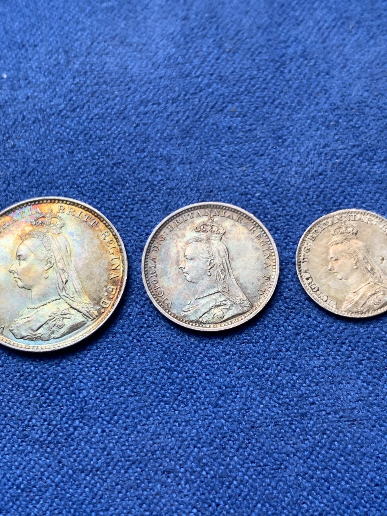 《竞宝斋》第292场- 周日，周一  2场连拍 （全场包邮） 维多利亚 1888 Maundy Coin 套组 难的是年份 可遇不可求 英系或者维多利亚凑套必不可少的藏品 细节见图