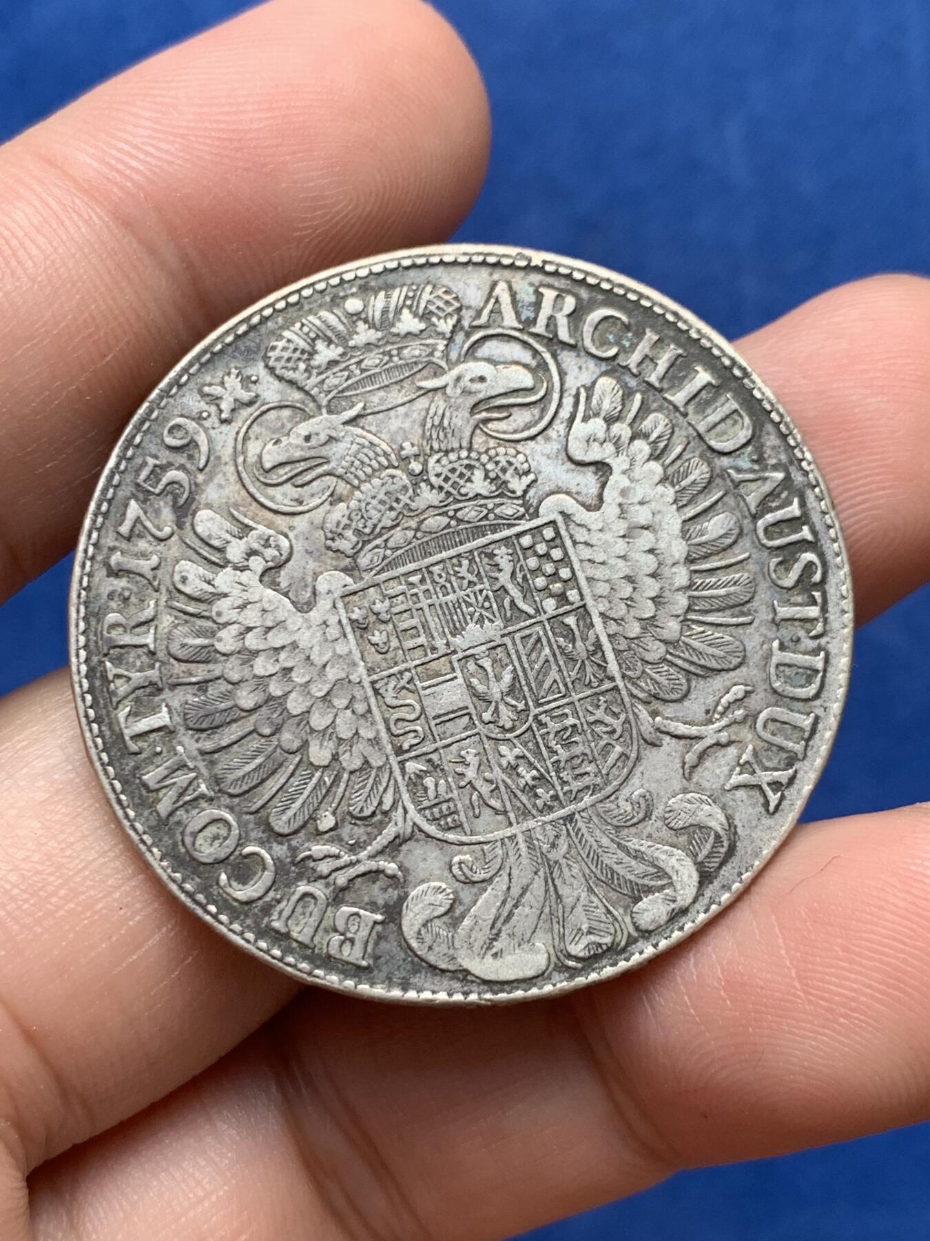 《竞宝斋》第292场- 周日，周一  2场连拍 （全场包邮） 奥地利1759年早期版原铸大奶妈 原味无洗 少见品种