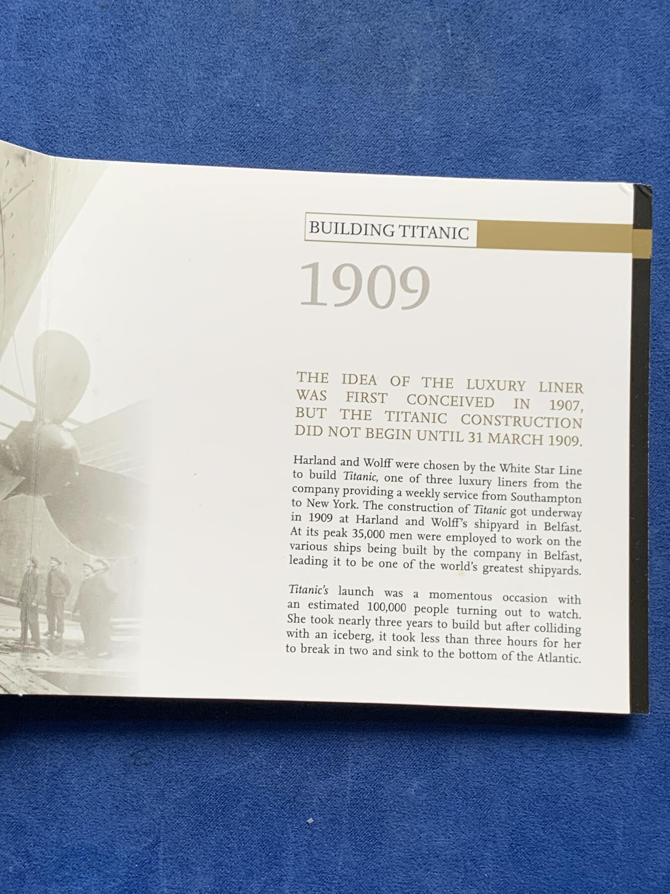 《竞宝斋》第292场- 周日，周一  2场连拍 （全场包邮） 英国皇家造币厂2012泰坦尼克号5英镑纪念币