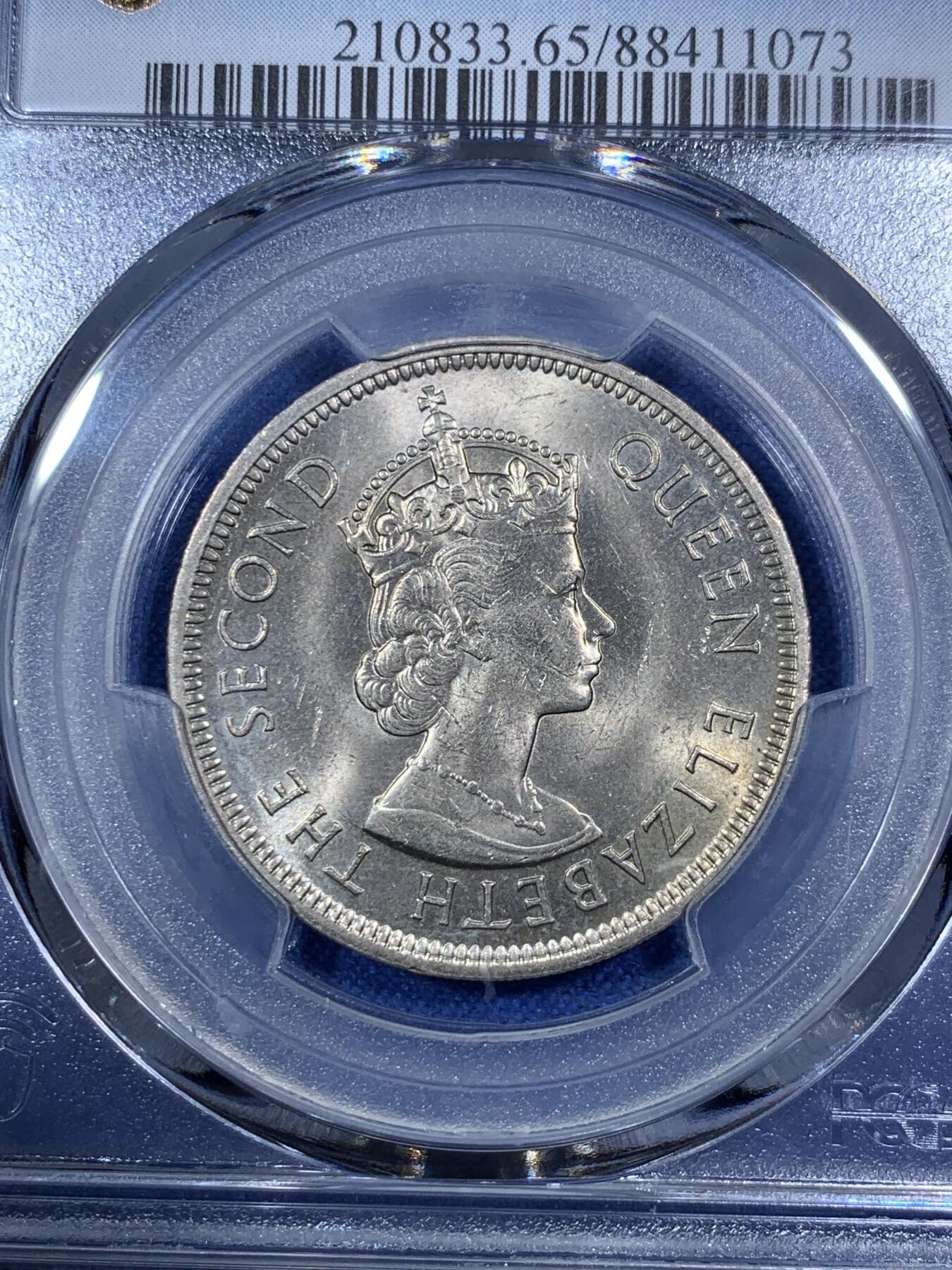 《竞宝斋》第292场- 周日，周一  2场连拍 （全场包邮） PCGS MS65 1972 香港 大一圆 大热品种 72相对后面的年份量少很多 两面转光 细节非常好 值得关注
