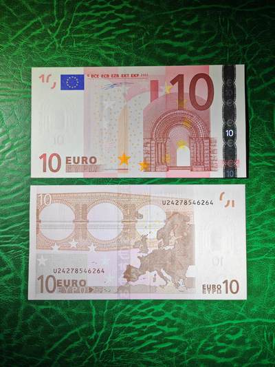 欧盟 纸币 Euro 2002版 10欧元 € 一签 U冠法国版 全新UNC 单价 - 欧盟 纸币 Euro 2002版 10欧元 € 一签 U冠法国版 全新UNC 单价