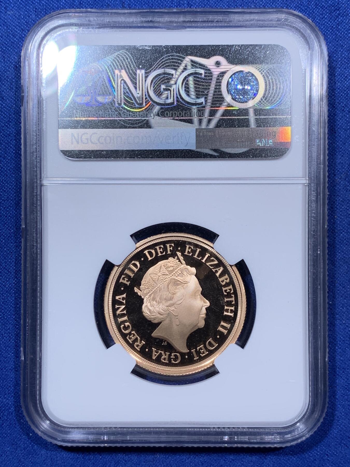 《竞宝斋》第292场- 周日，周一  2场连拍 （全场包邮） NGC PF69-70UC 英国 2020年 乔治三世200周年纪念索维林金币（4枚马剑金币套装总重30克，带钢琴漆木质原盒，限量600套，金价高企错过可惜！）