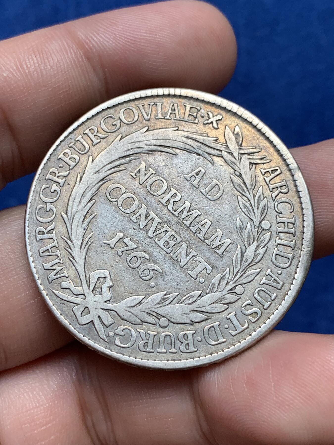 《竞宝斋》第292场- 周日，周一  2场连拍 （全场包邮） 奥地利1766年哈布斯堡王朝1泰勒大银币