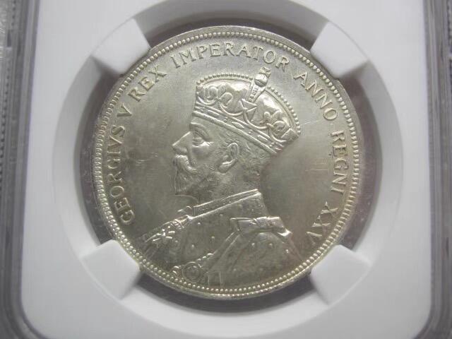 NGC-MS63英属加拿大1935年乔五一元克朗银币