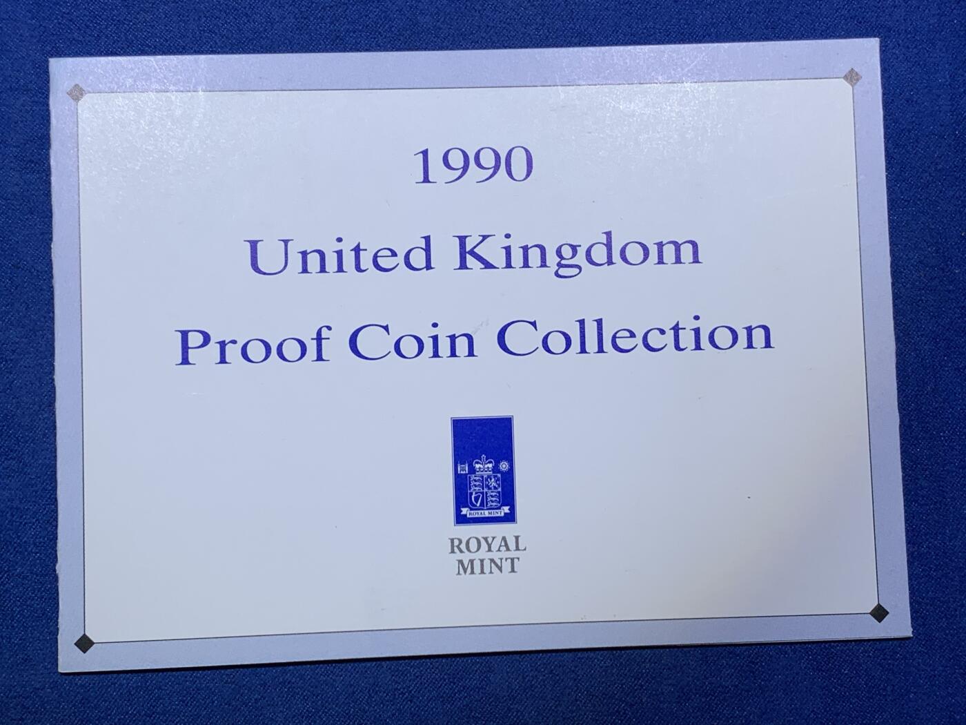 《竞宝斋》第292场- 周日，周一  2场连拍 （全场包邮） 英国1990年硬币8枚套装精制版