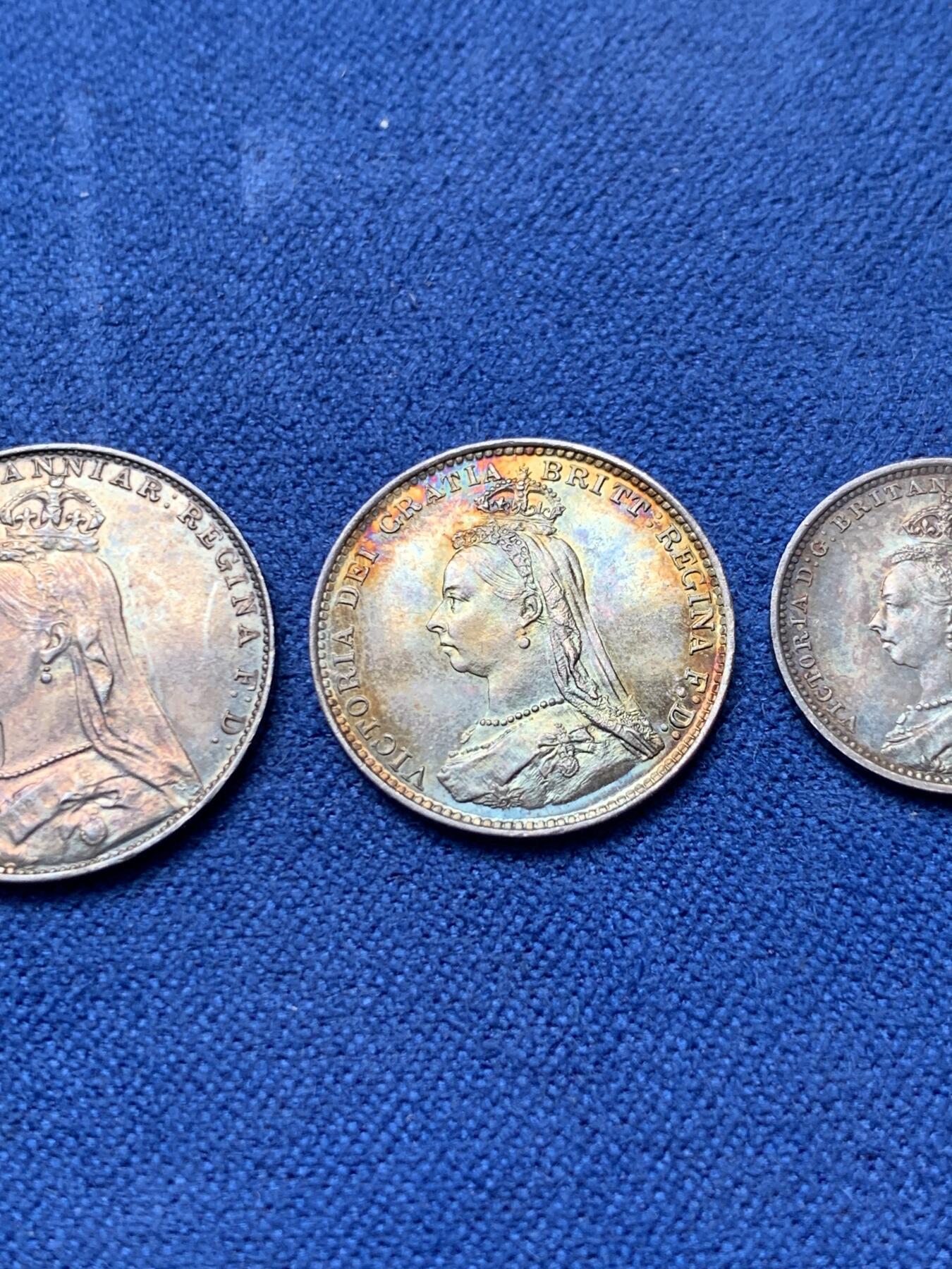 《竞宝斋》第292场- 周日，周一  2场连拍 （全场包邮） 维多利亚 1888 Maundy Coin 套组 难的是年份 可遇不可求 英系或者维多利亚凑套必不可少的藏品 细节见图