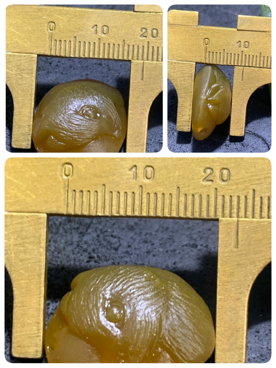精美亚光高润度冰飘心冻料鸡油黄蒙料战国红玛瑙手工雕刻灵狐吊坠一个