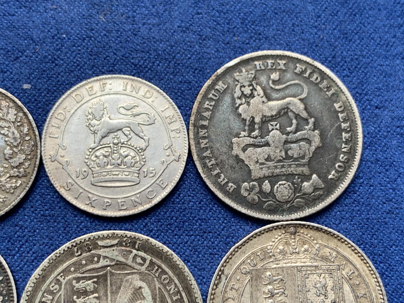 《竞宝斋》第292场- 周日，周一  2场连拍 （全场包邮） 7枚一组 英系银币 细节见图