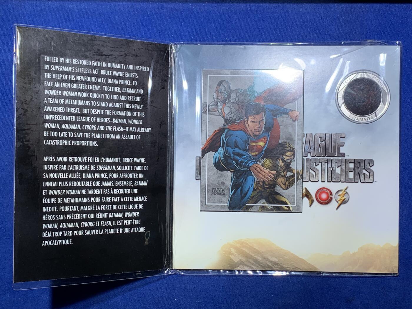 《竞宝斋》第293场- 周日，周一  2场连拍 （全场包邮） 2018加拿大DC卡通人物卡贴及纪念币 原装未开封