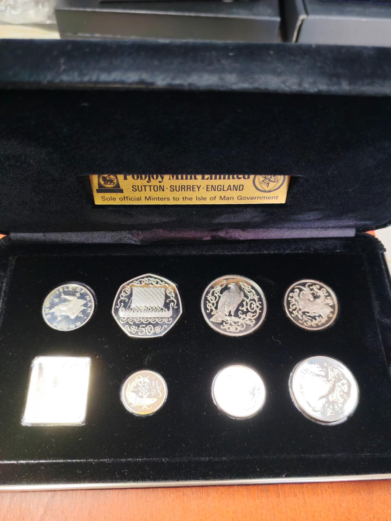 长老汇龙年精选第十四场拍卖 1980马恩全银套7枚套装，完美品，市场价850元