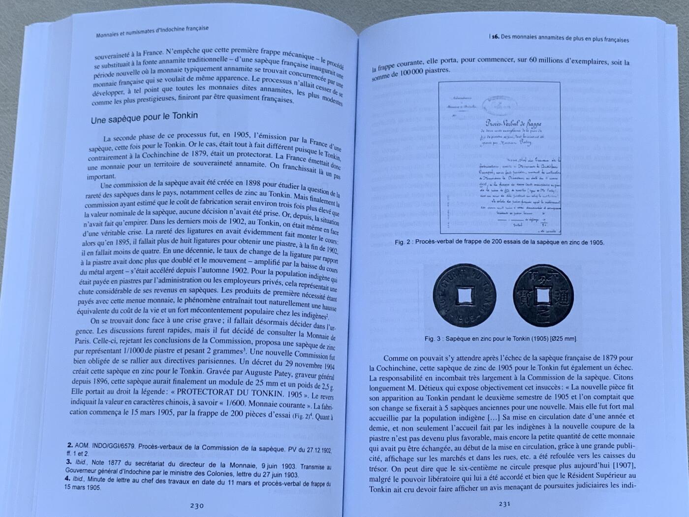 《竞宝斋》第293场- 周日，周一  2场连拍 （全场包邮） 法属印度支那的硬币与钱币，作者对越南、老挝和柬埔寨的货币历史提供了尽可能完整的研究。绝非市面上常见的简单图录类书籍，而是对造币历史进行了非常详尽的背景研究，非常适合深入学习，厚达297页