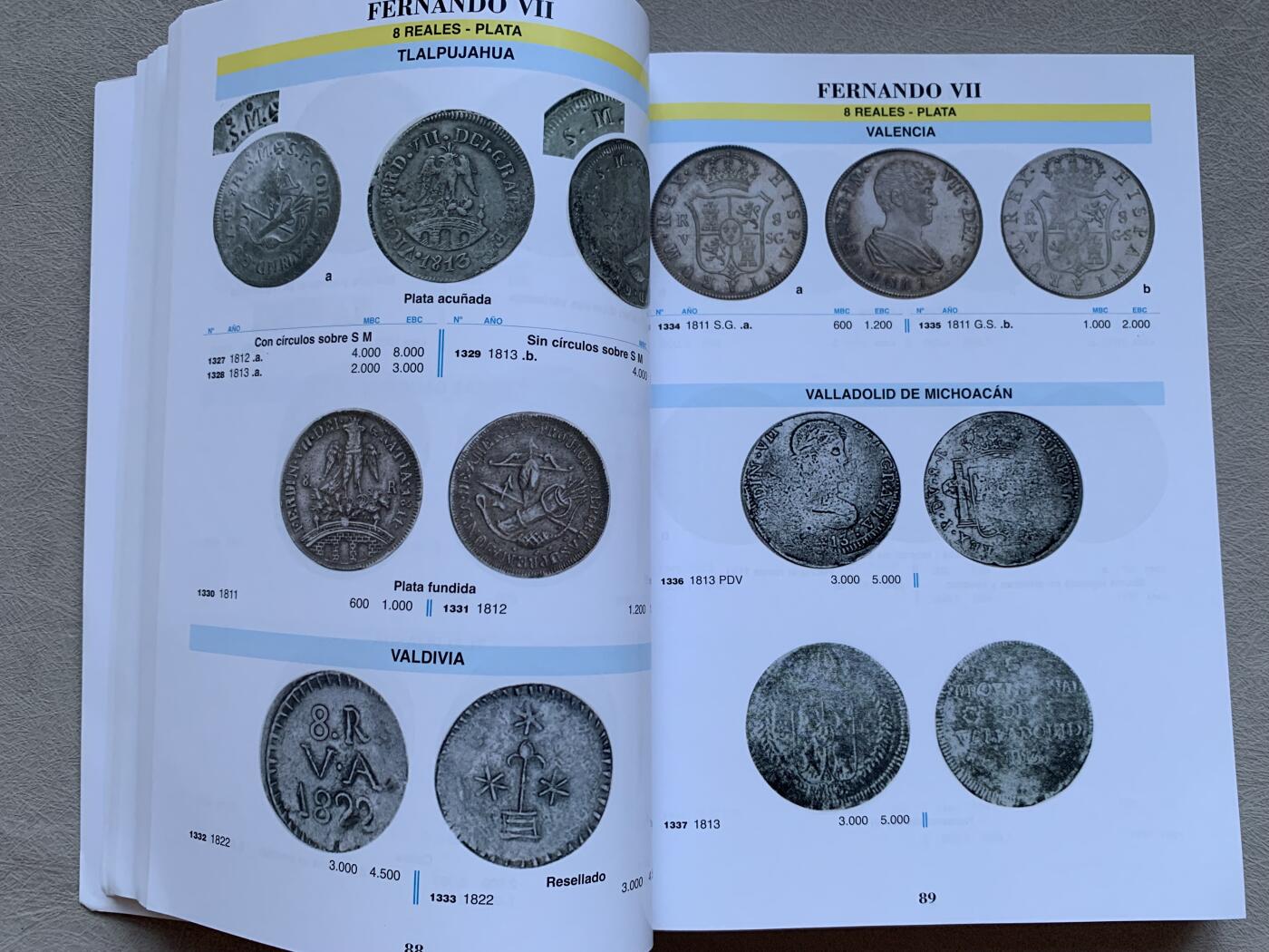 《竞宝斋》第293场- 周日，周一  2场连拍 （全场包邮） 西班牙 钱币全彩色目录 2023年 包括西班牙本土、属地、纸币和现代币 非常齐全 500多页